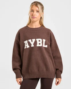 Varsity Oversized Knitted Sweater