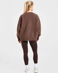 Varsity Oversized Knitted Sweater