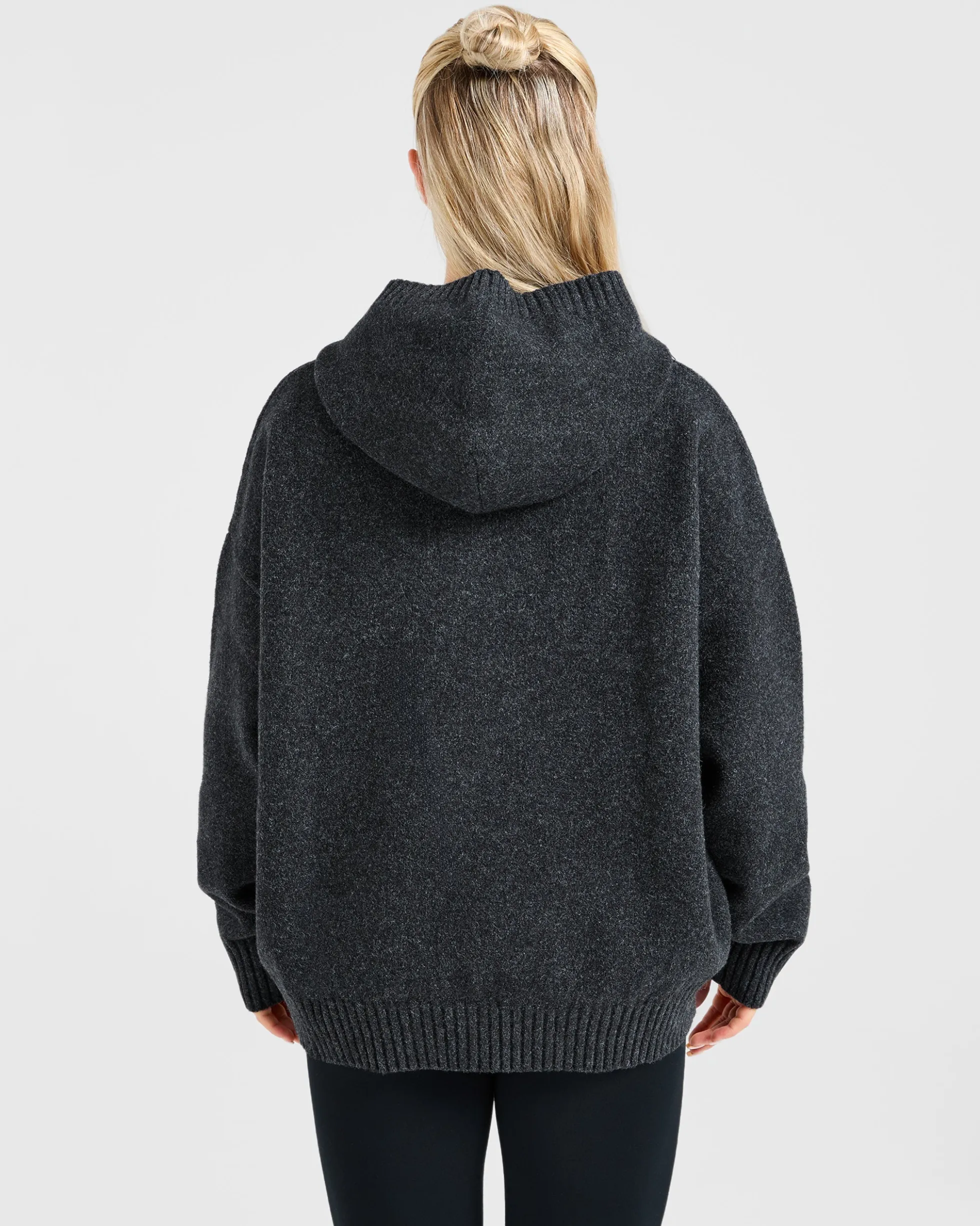Varsity Oversized Knitted Hoodie