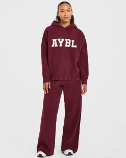 Varsity Oversized Knitted Joggers