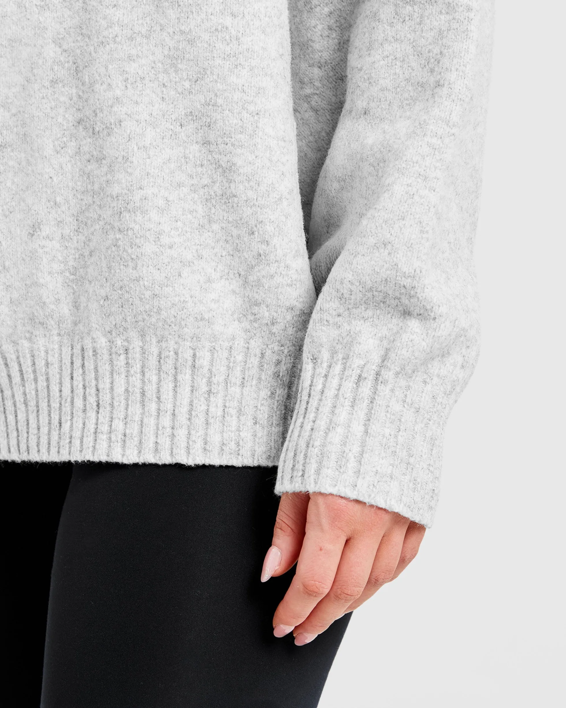 Varsity Oversized Knitted Hoodie