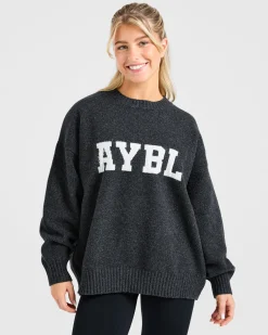 Varsity Oversized Knitted Sweater