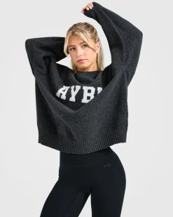 Varsity Oversized Knitted Sweater