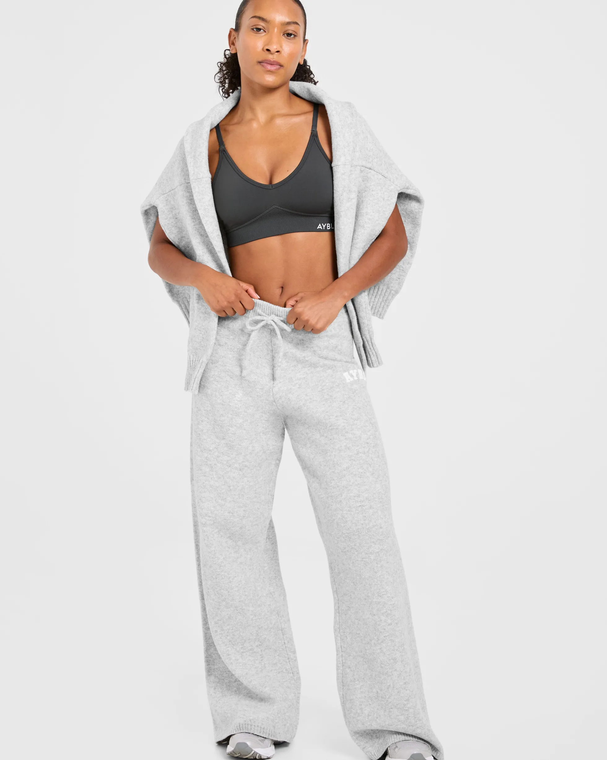 Varsity Oversized Knitted Joggers