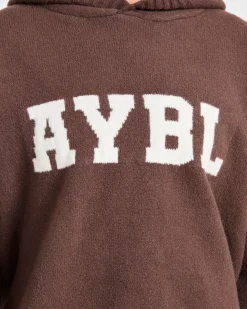 Varsity Oversized Knitted Hoodie